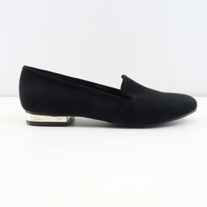 Liz Claiborne Faux Suede Black Flat Loafers